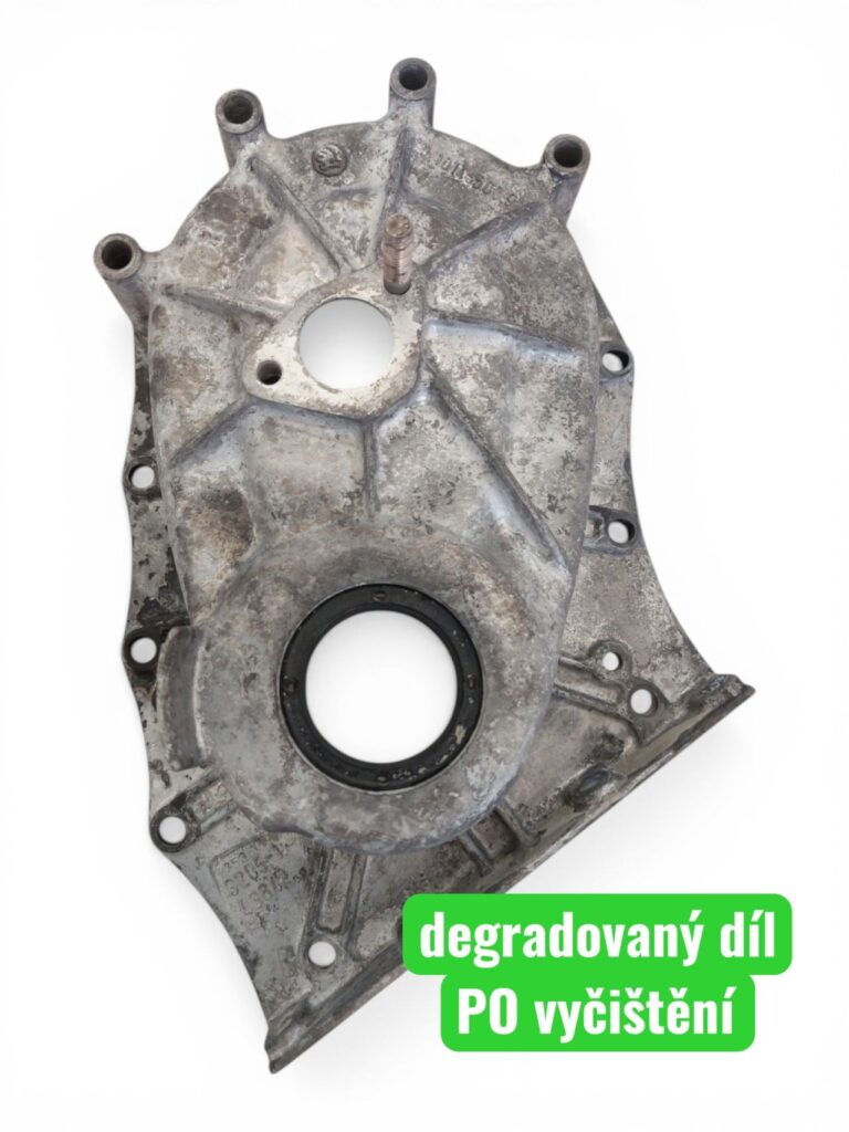 čištění motoru hasičské techniky, čerpadlo