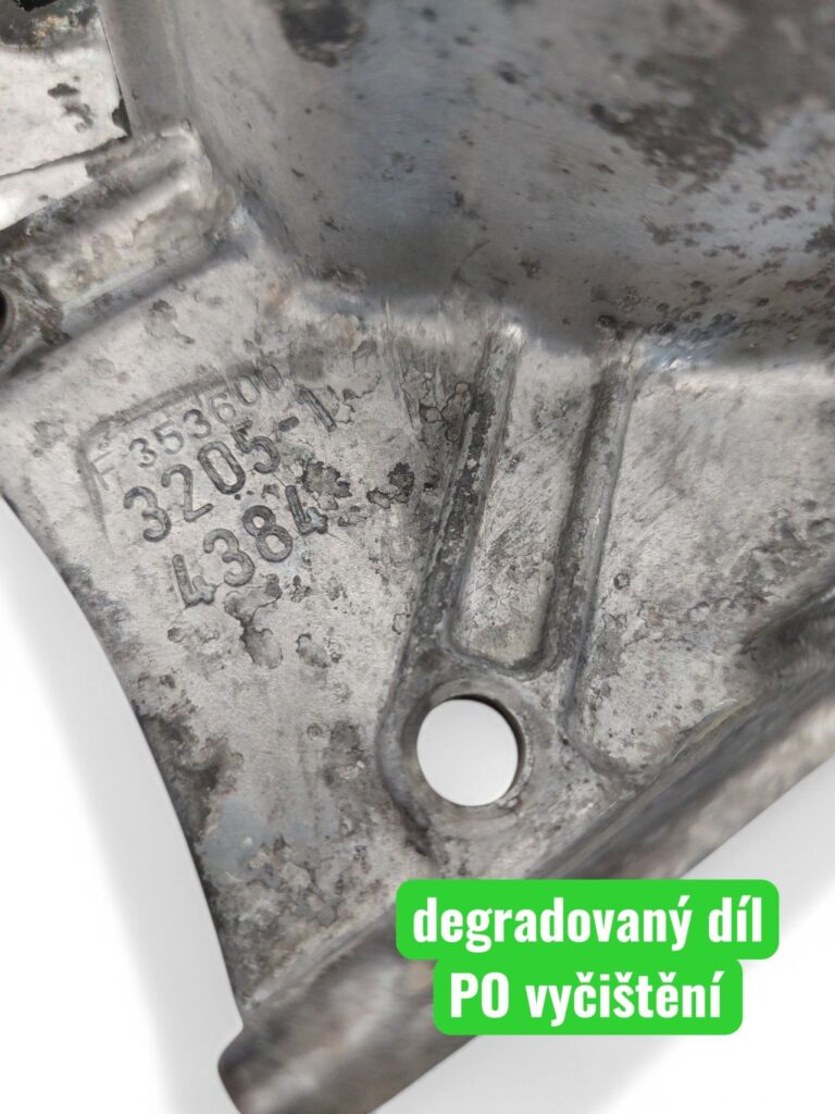 čištění motoru hasičské techniky, čerpadlo